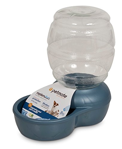 Petmate 24755 Replendish Waterer Pearl Blue 4 Gallon