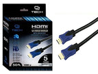 CJ Tech 00532 50 Feet Full HD 4K 3D 1080p 1.4 HDMI Cable with Ethernet - Black