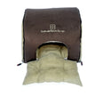 Petego Soft Deck Pet House and Bed, Espresso/Sage, Large