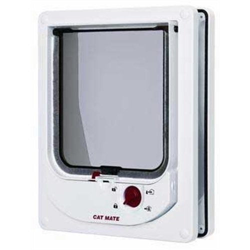 Ani Mate CC1837 Cat Mate Electromagnetic Cat Flap White