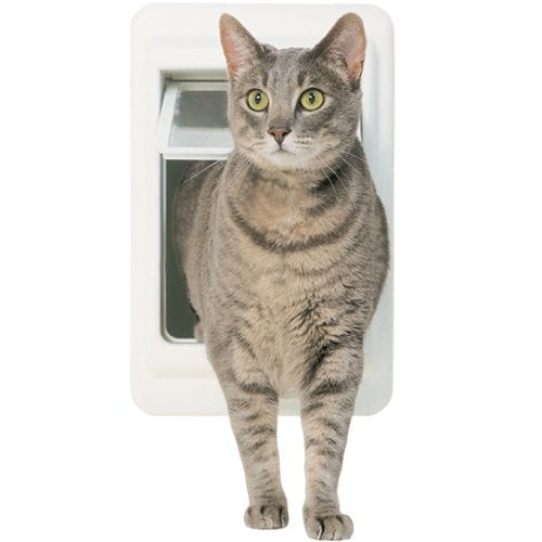 Ideal Pet 09925 4WayLock Tubby Cat Door Lexan Flap