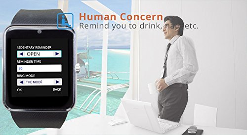 Moolon mart Watch GT08 Plus Clock Sync Notifier Support TF SIM Card Bluetooth Connectivity Android Phone Smartwatchs Alloy Smartwatch