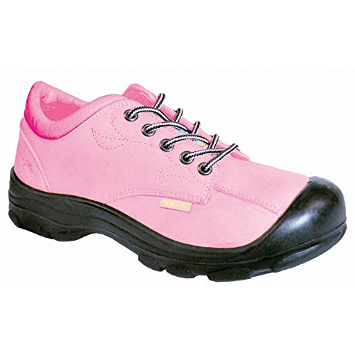 Chaussure de travail à lacets pilotes et remplies (rose, 10 pouces)
