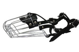 Wire Cage & Leather Muzzle (Miami). Size D2, Black. 11.5