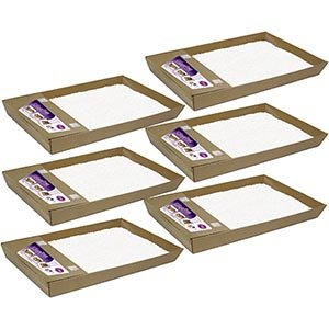 ScoopFree® Litter-Trays Reffills avec des cristaux «libres» 6 packs sans parfums et colorants