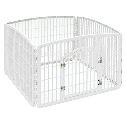 Iris 40841 Indoor/Outdoor Plastic Pet Pen 4 Panels 24-Inch