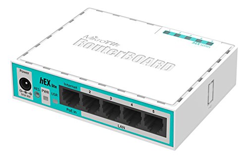 Mikrotik RB750GR2 RouterBOARD hEX lite Small Five Port Ethernet 720MHz Router, CPU 64MB RAM RouterOS L4