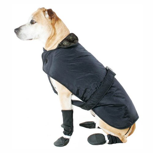 Muttluks Inc ML-293BN-24-B 3 couches de chiens d'hiver ceinturés, taille 24, noir
