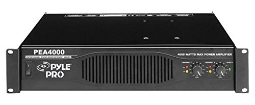 Pyle Pea4000 Rackmount Design Professional 4000 Watts Stéréo Power Amplificateur, 20 Hz - 20 kHz Réponse en fréquence