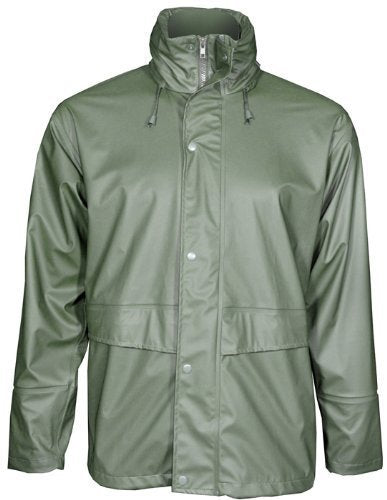N715JH P.U.Polyamide Veste Lumière et Résistant Green pour hommes - XS-5XL (Olive Green, L)