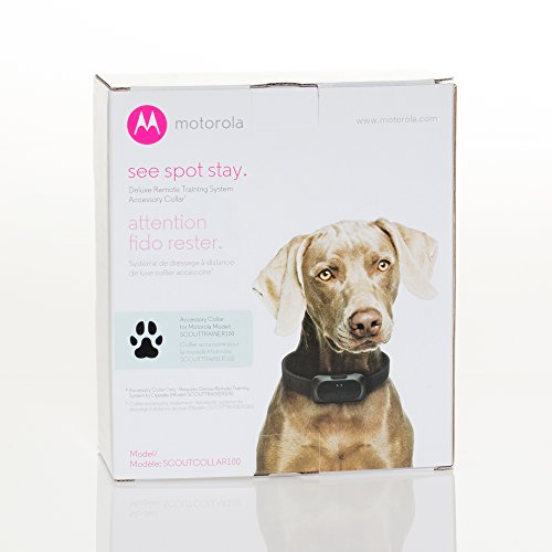 Motorola Pet SCOUTBARK100 No Bark Dog Collar with Warning Tone, Vibration and 9 Levels of Static Correction