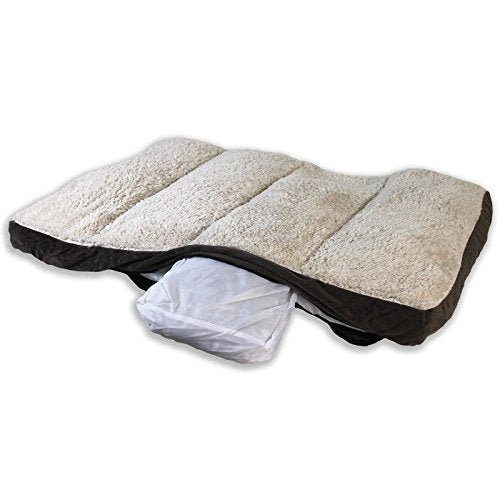 Pioneer Pet 8101 Crate Mat Bed Cream Top (Black Base, 16x10x5)