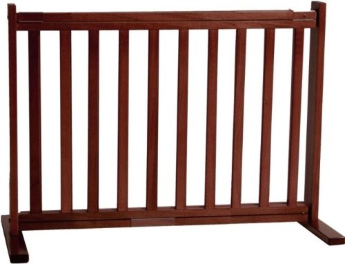 Dynamic Accents All Wood Freestanding Pet Gate Small - Mahogany