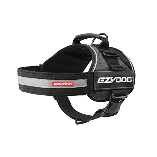Ezydog convertit le harnais de chien prêt pour le sentier (charbon de bois, X-Small)