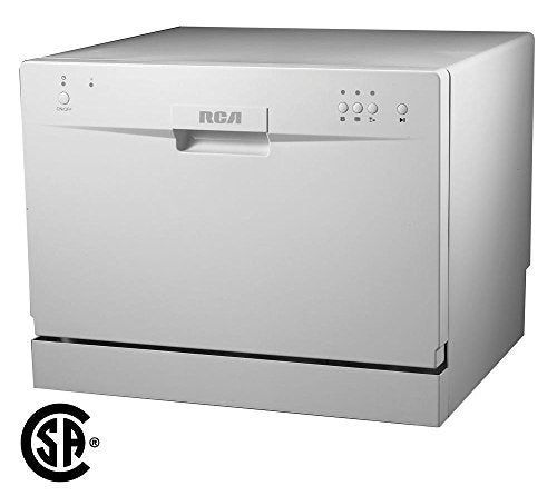 Curtis RCA RDW3208-WHT COMPTOP LAVER LAVERS AVEC 6 PLACES CAPACITÉ DE RÉGLAGE - BLANC