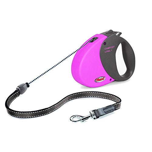 Flexi DD2823PK Classic Comfort Dog Lead 26-Feet/8m (Pink, Long 1)