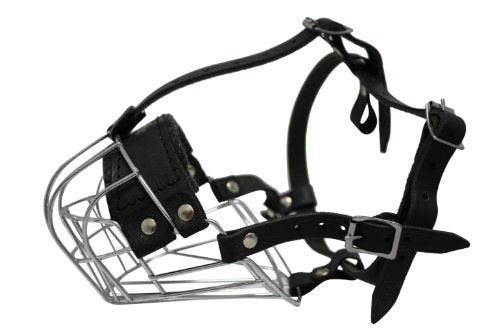 Angel Pet Supplies Miami Wire Cage & Leather Muzzle
