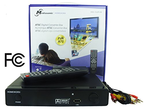 Mediasonic HomeWorx HW150PVR ATSC Digital Converter Box With Recording and Media Player