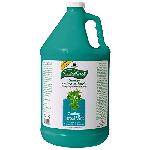 Professional Pet DD7081 AromaCare Cooling Herbal Mint Dog Shampoo 1 Gallon