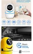 Smartphone mini baby monitor 1080P Wireless Wifi CCTV home security Cloud IP Camera HD - For home security, baby care, seniors and pets (white)