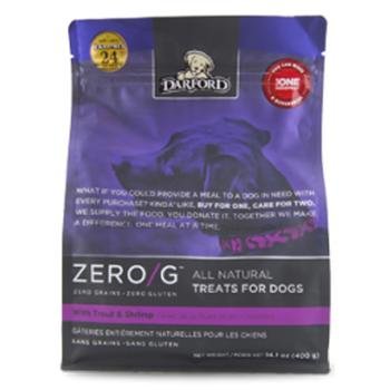 Darford Zero G All Natural Treats for Dogs with Trout and Shrimp 400g