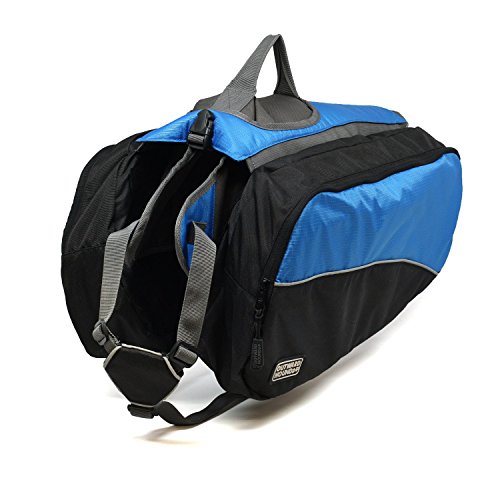 Kyjen Outward Hound 2490 Backpack with Removable Saddlebags (Blue, Large)