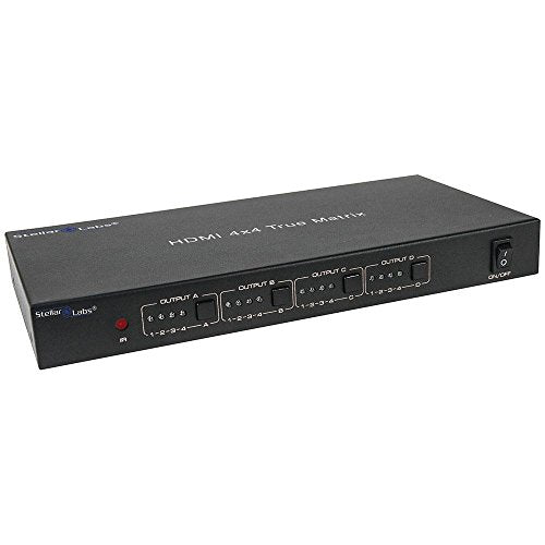 STELLAR LABS 33-12780 HDMI 4x4 True Matrix 3D compatible avec RS232