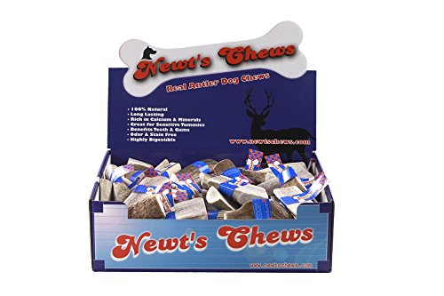 Newt's Chews Premium Sliced ELK Antler 3-5inch 45PC/CS