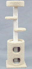 North American Pet 49541 Classy Kitty Two Story Condo Tree With Nest 52 in