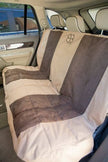 Petego EB Velvet Multi-Fabric Rear Seat Protector, X-Large, Tan-Espresso