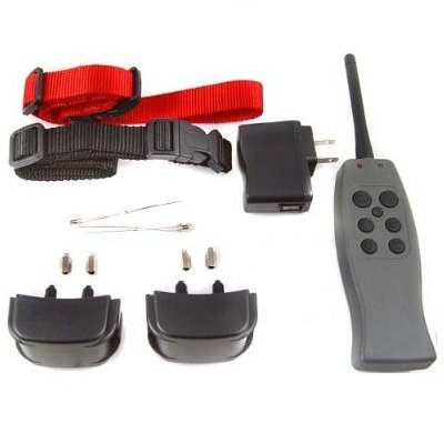 E-328B2 Collier de contrôle anti-écorce tenace rechargeable pour 2 chiens