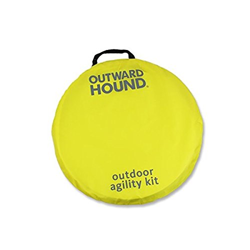 Kyjen 3016 Outdoor Dog Agility Starter Kit with Dog Tunnel Weave Pole High Jump Obstacles, Large, Multicolor