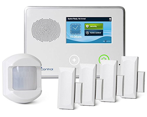 2gig GCKIT410 Go Control Wireless Alarm & Home Automation 4-1-0 Kit with 4 Door/Window Sensors and 1 Motion Detector