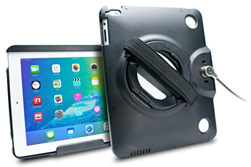 CTA Digital PAD-ACG Anti-Theft Case with Built-In Grip Stand for iPad and iPad Air