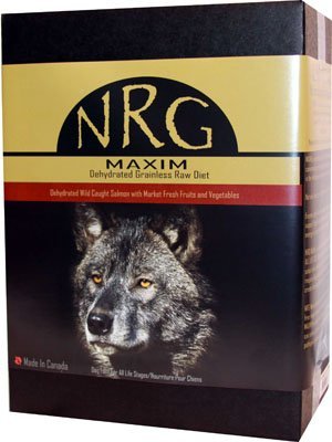 NRG Maxim sans grain pour chiens alimentaires alimentaire saumon et légumes, 10 livres