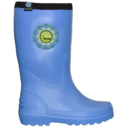 Pilote & remplie Eva Rain Boot pour les femmes (bleu, petit 6-7)