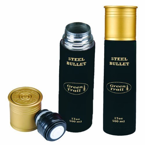 Black Vacuum Bottle 500ml Ammo Shape 9440011