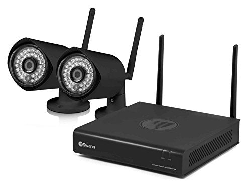 Swann CONVW-EZYVIEW 4 Channel Wi-Fi Full HD 1080P 1 TB NVR Security System with Wireless Camera 2 pack