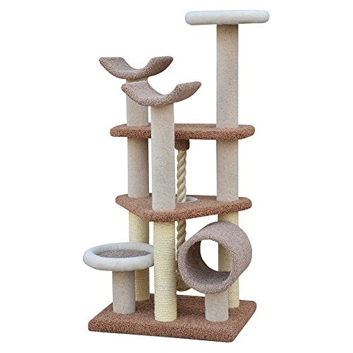 PetPals Group 49035 Carpet Multi-Level Cat House 69-Inch