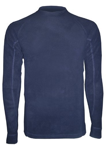 N221JH HOT THERMO Underwear Jersey Round Neck For Men's Black Navy - S-3XL (NAVY, XL)