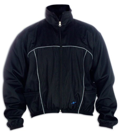N78J Veste à cyclisme à coquille douce avec rayures réfléchissantes noir / bleu royal - XS-2xl (noir / bleu royal, s)