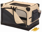 Crate de compagnie côté animal de compagnie PET SOIX 1000, Ã Â 20 pouces x 13 pouces x 12 pouces, bronzage de la marine