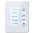 Évoluer LCD-1Wh Z-wave Single Gang Wall Murd Mouris à 5 boutons Contrôleur LCD - Blanc