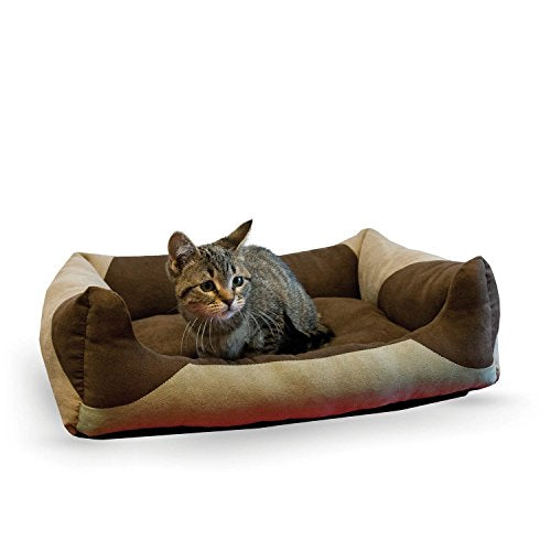 K&H Manufacturing 4911 Lounger Chat Bed (Tan / Choco, Medium (20x25))