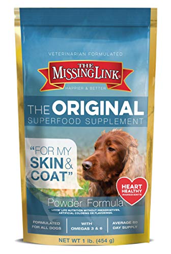 The Missing Link - Original All Natural Superfood Dog Supplement- Balanced Omega 3 & 6 to Support Healthy Skin & Coat Â Skin & Coat Formula Â 1 lb.