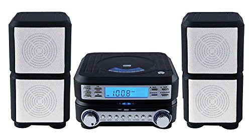 Curtis Sylvania SRCD635 Micro HI-FI System CD Player with Stereo AM/FM Radio