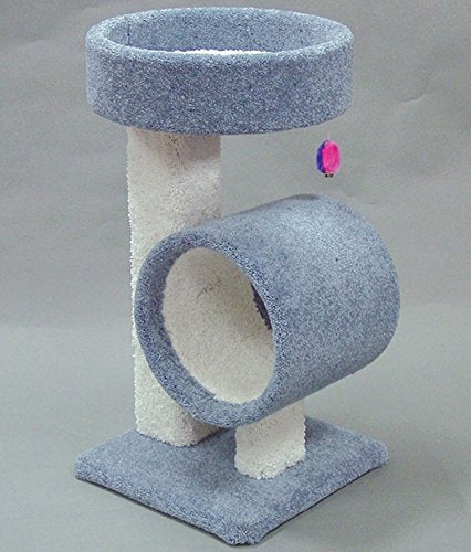 Pet nord-américain 49312 piédestal de minou chic avec un grand tunnel 34 pouces.
