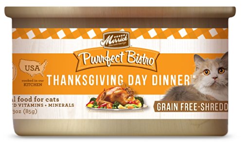 Merrick Purrfect Bistro Thanksgiving Dîner de la nourriture pour chats en conserve