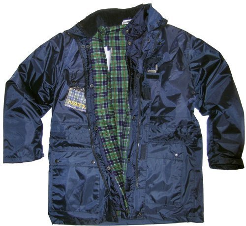 N021J Parka 3 En 1 En Polyester/PVC Marine - S-3XL (MIDBLUE, XL)
