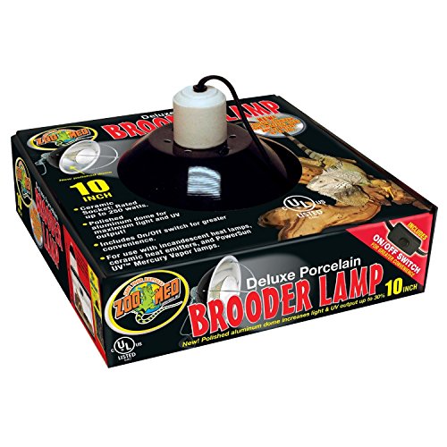 ZooMed Deluxe Porcelain Clamp Lamp - Black (10 inch (LF-15))